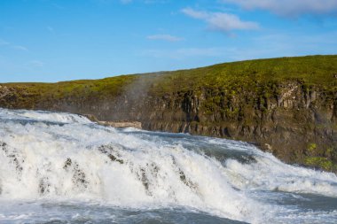 Waterfall Gullfoss in south Iceland