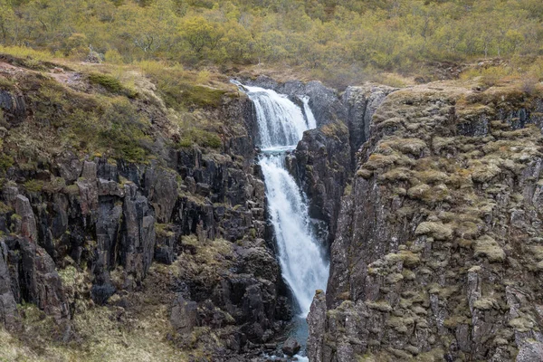 Vodopád Gufufoss na východě Islandu — Stock fotografie