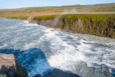 Waterfall Gullfoss in south Iceland