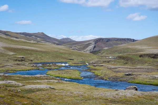 Fluss Nordari Ofaera in Eldgja in Island — Stockfoto