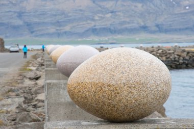 Doğu İzlanda, Djupivogur 'daki Gledivik' teki yumurtalar.
