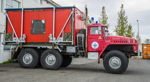 Old Ural search and Rescue truck from Iceland Search and rescue — Stok Foto