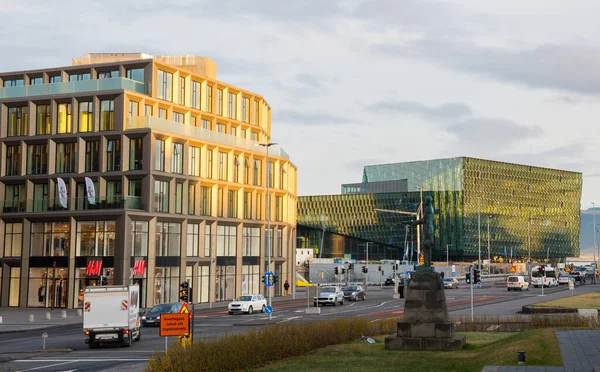 Reykjavik Islândia Novembro 2019 Edifícios Modernos Centro Cidade Reykjavik — Fotografia de Stock