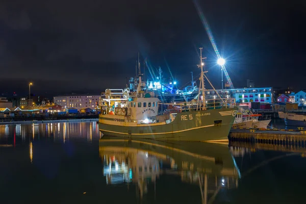Рейкьявик Исландия Октября 2019 Ловля Сена Порту Рейкьявик — стоковое фото