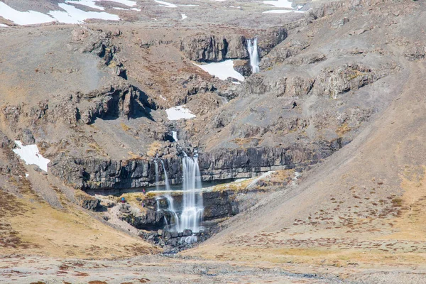 Güney Zlanda Hornafjordur Şelale Bergarfoss — Stok fotoğraf