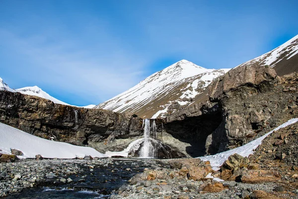 Cascada Skutafoss Hermosa Naturaleza Del Este Islandia — Foto de Stock