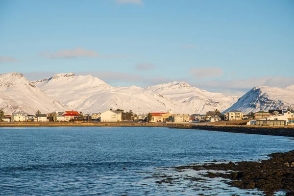 Miasto Hofn Hornafjordur Południowej Islandii — Zdjęcie stockowe
