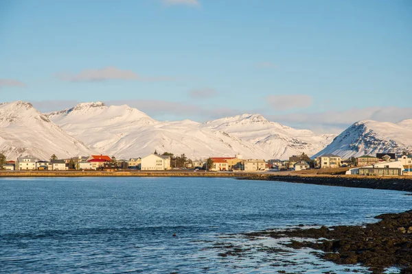 Güney Zlanda Hornafjordur Daki Hofn Kasabası — Stok fotoğraf