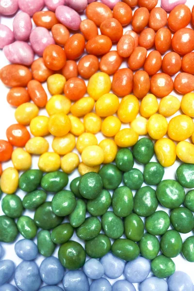 Rainbow candies pattern background — Stock Photo, Image