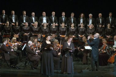 Mozart'ın Requiem koro tarafından gerçekleştirilen