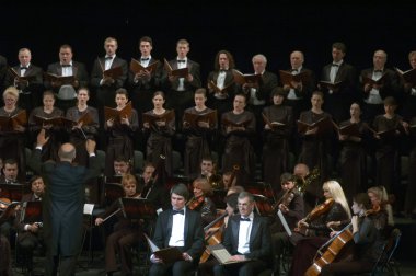 Mozart'ın Requiem koro tarafından gerçekleştirilen