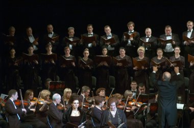 Mozart'ın Requiem koro tarafından gerçekleştirilen