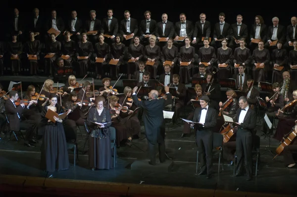 A kórus előadásában Mozart Requiem — Stock Fotó