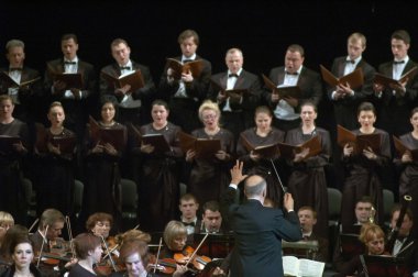 Mozart'ın Requiem koro tarafından gerçekleştirilen