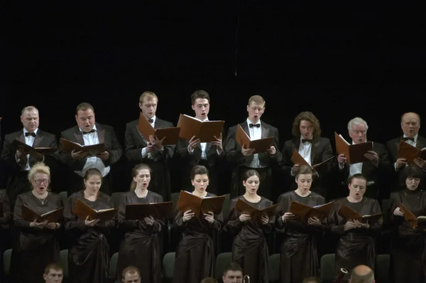 Реквием Моцарта в исполнении хора — стоковое фото