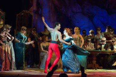 Opera Verdi's Traviata clipart