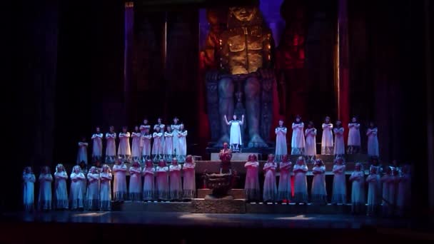 Klasszikus opera Aida — Stock videók