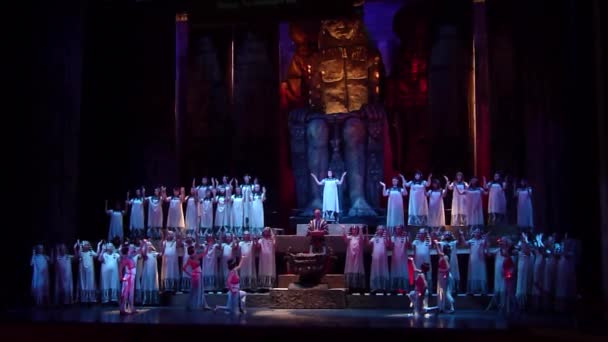 Klassieke opera Aida — Stockvideo