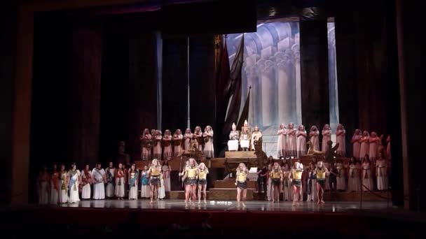 Klassieke opera Aida — Stockvideo