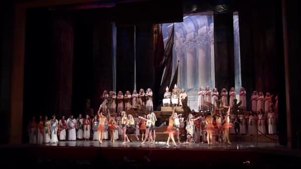 古典歌剧《艾达》 — 图库视频影像