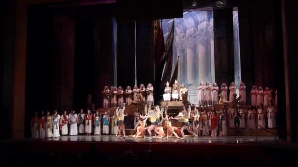 Classical opera Aida — Stock Video