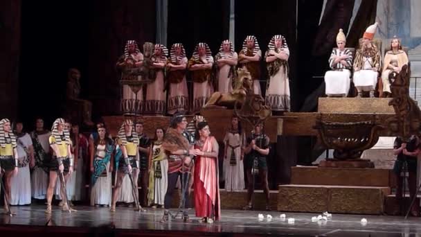 Klassieke opera Aida — Stockvideo