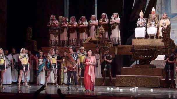 Opera klasik Aida — Stok Video
