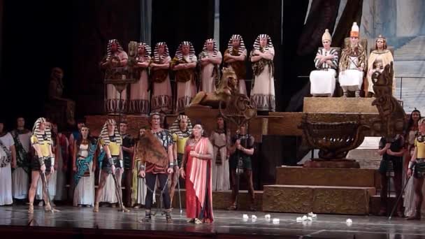 Klasszikus opera Aida — Stock videók