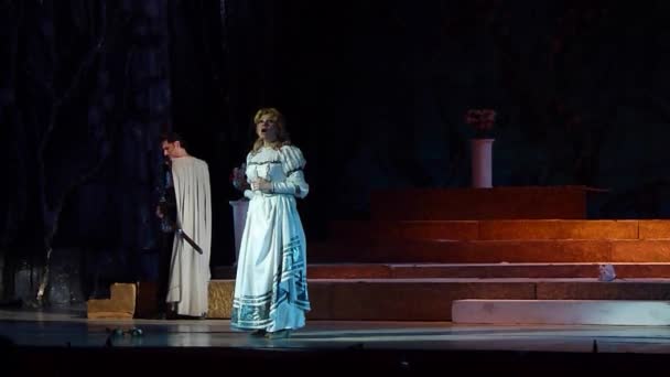 Klasik opera Iolanta. — Stok video