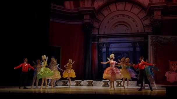 Noche antes del ballet de Navidad — Vídeo de stock