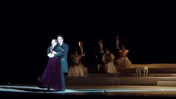 Oper Eugen Onegin — Stockvideo