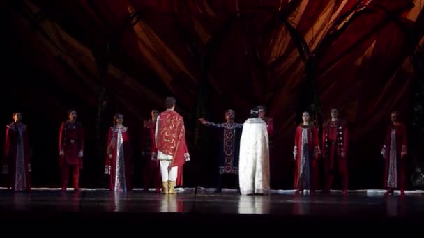 Український історичний балет Принцеса Ольга — стокове відео