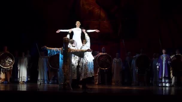 Ukraiński historyczny balet księżniczka Olga — Wideo stockowe
