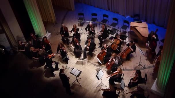 Orquesta de cámara de cuatro estaciones — Vídeos de Stock