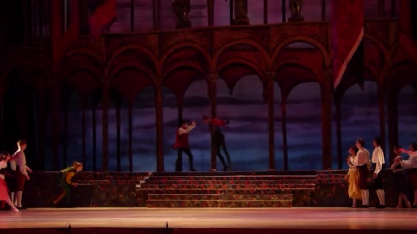 Klasický balet Romeo a Julie — Stock video