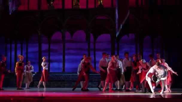 Ballet clásico Romeo y Julieta — Vídeo de stock