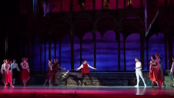 Klassisk balett Romeo och Julia — Stockvideo