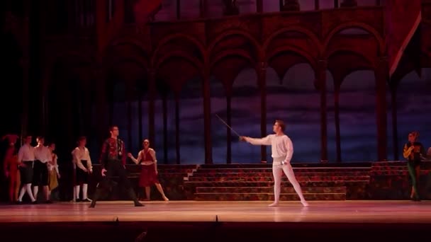 Klasický balet Romeo a Julie. — Stock video