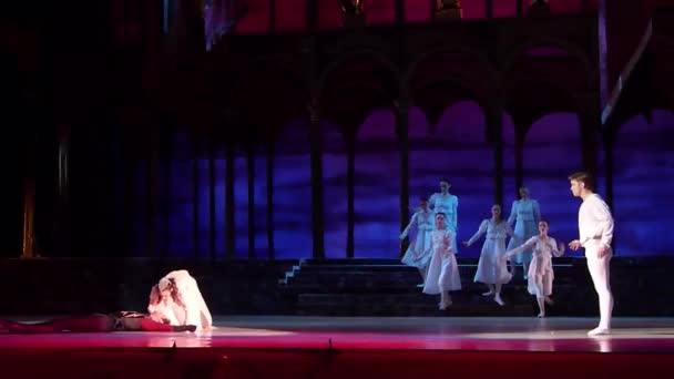 Балет "Ромео и Джульетта" . — стоковое видео