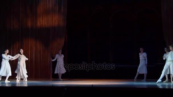 Balé clássico Romeu e Julieta . — Vídeo de Stock