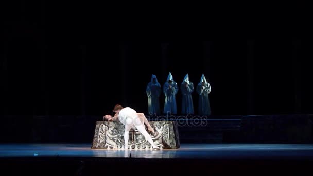 Klassisches Ballett Romeo und Julia. — Stockvideo