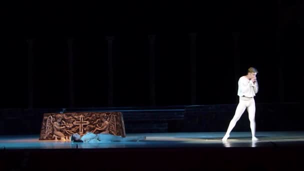 Klassiek ballet Romeo en Julia. — Stockvideo