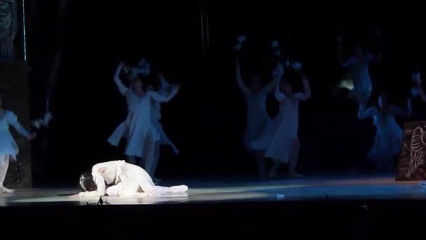 Klassiek ballet Romeo en Julia. — Stockvideo