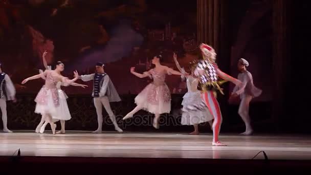 Balletto classico Lago dei cigni — Video Stock