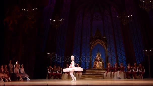Balet klasik Swan Lake — Stok Video