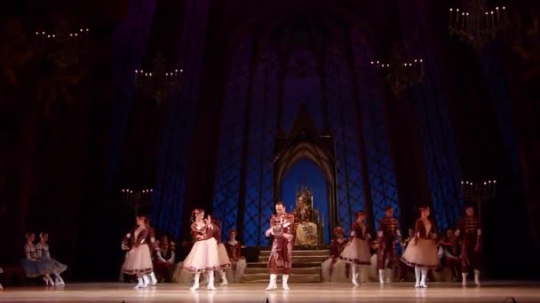 Klassiek ballet Zwanenmeer — Stockvideo