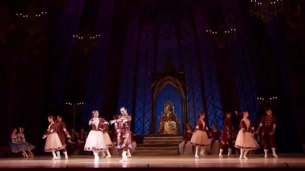 Klassiek ballet Zwanenmeer — Stockvideo