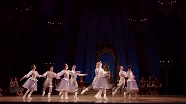 Klassiek ballet Zwanenmeer — Stockvideo