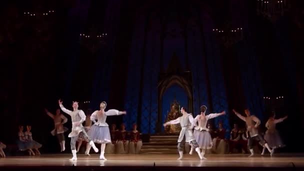 Klassiek ballet Zwanenmeer — Stockvideo