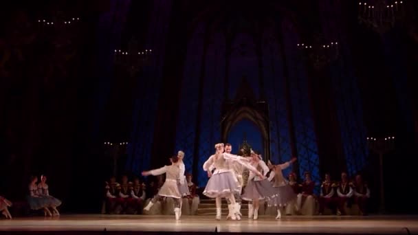 Balletto classico Lago dei cigni — Video Stock